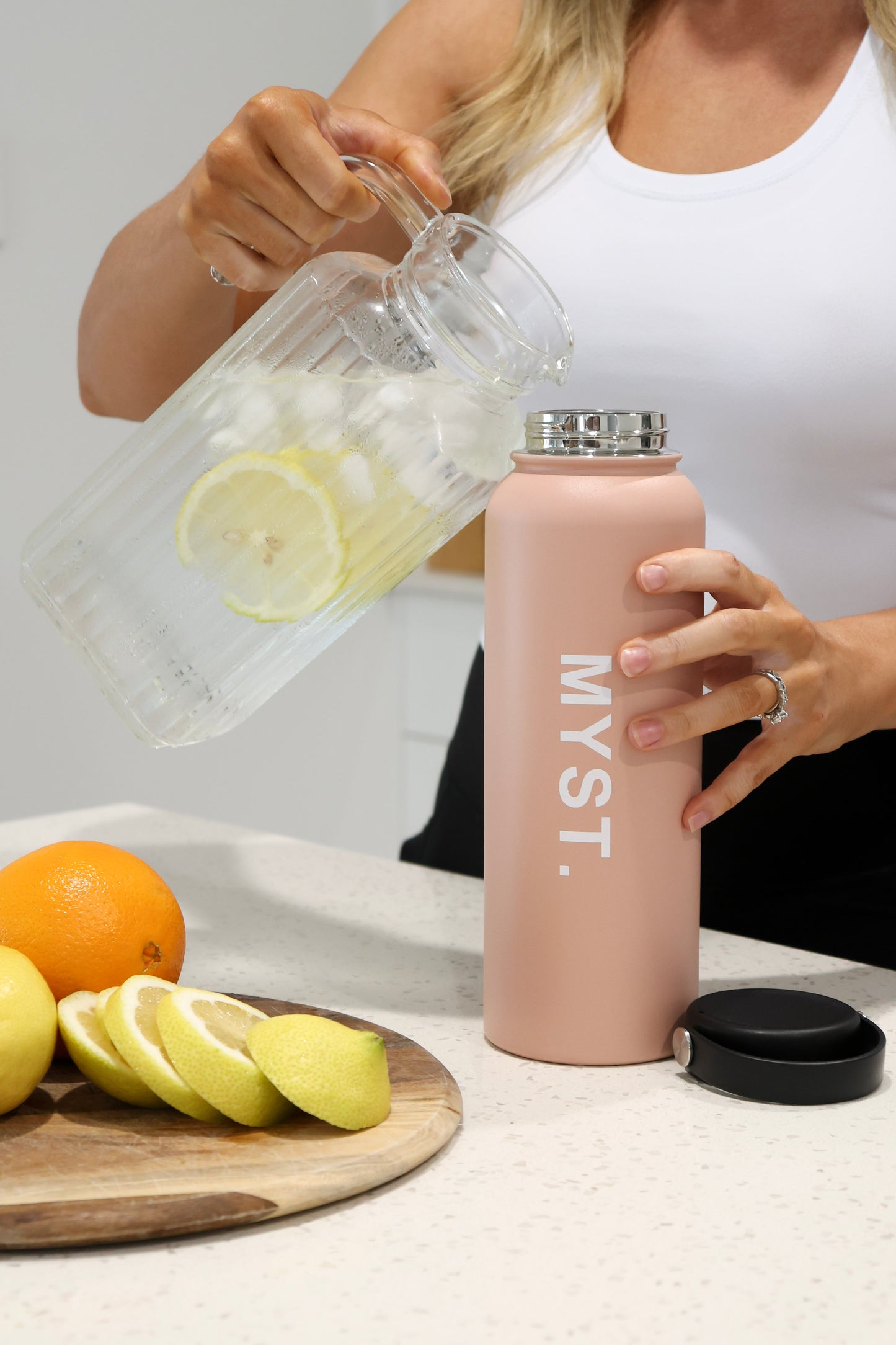 Rose Gold - Insulated Water Bottle (40oz/1.2L)