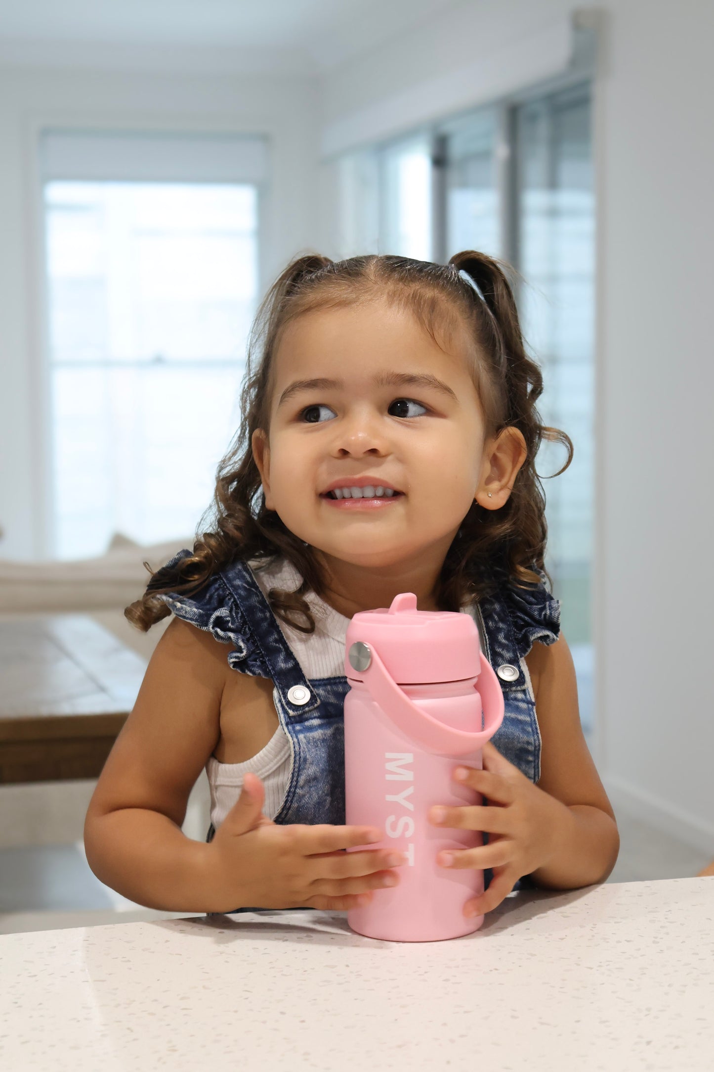 Loop Handle Straw Lid in Blush