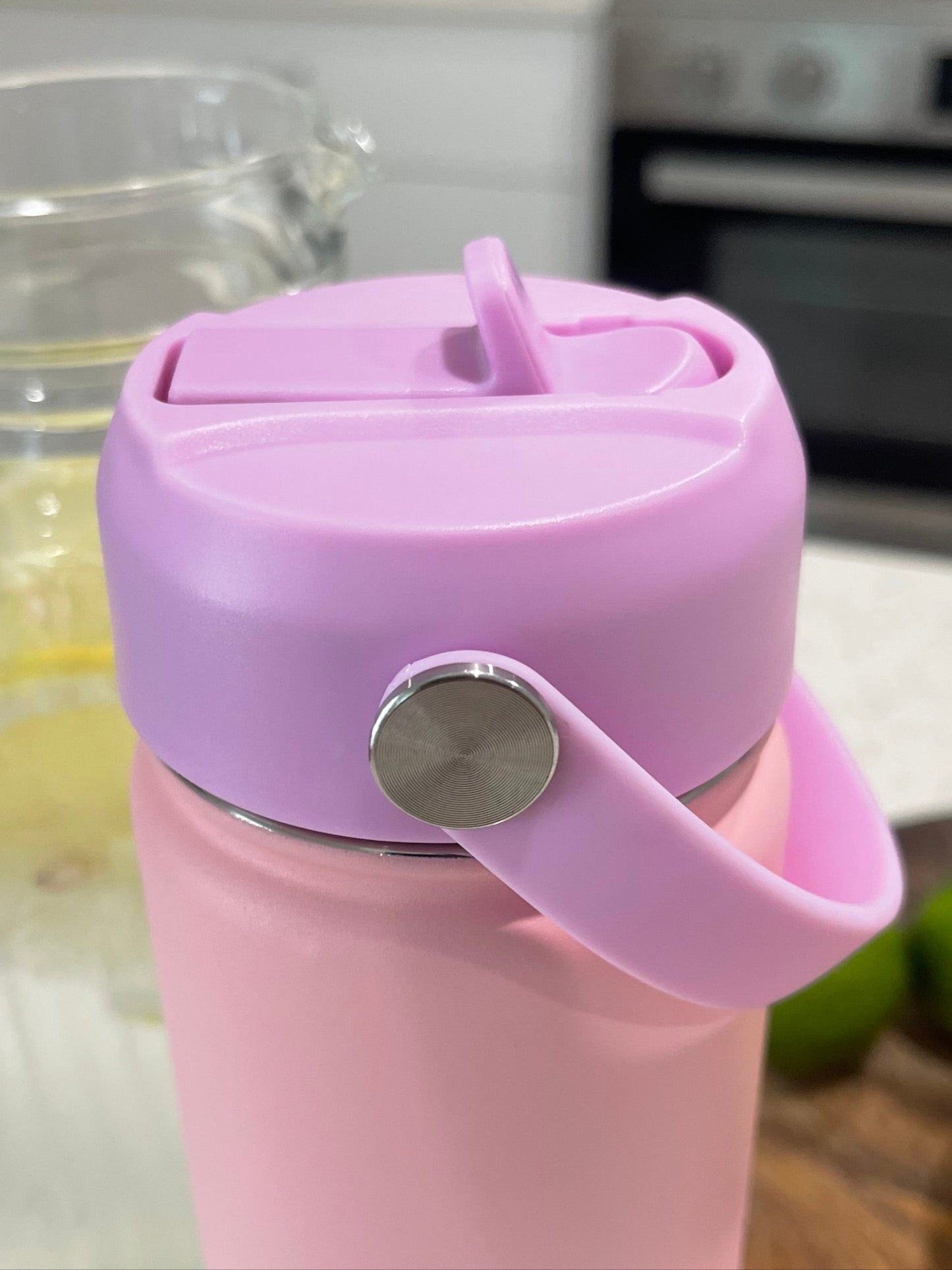 Loop Handle Straw Lid in Lilac